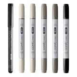Copic Ciao SHADE markerių rinkinys Warm Gray&Black, 6 vnt.