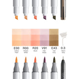 Copic Ciao Portrait markerių rinkinys Pastel Elegance, 6 vnt.