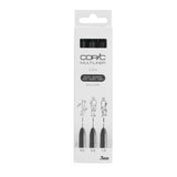 Copic Multiliner storų juodų tušinukų rinkinys, 3 vnt.