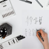 Copic Multiliner juodų tušinukų rinkinys, 5 vnt.