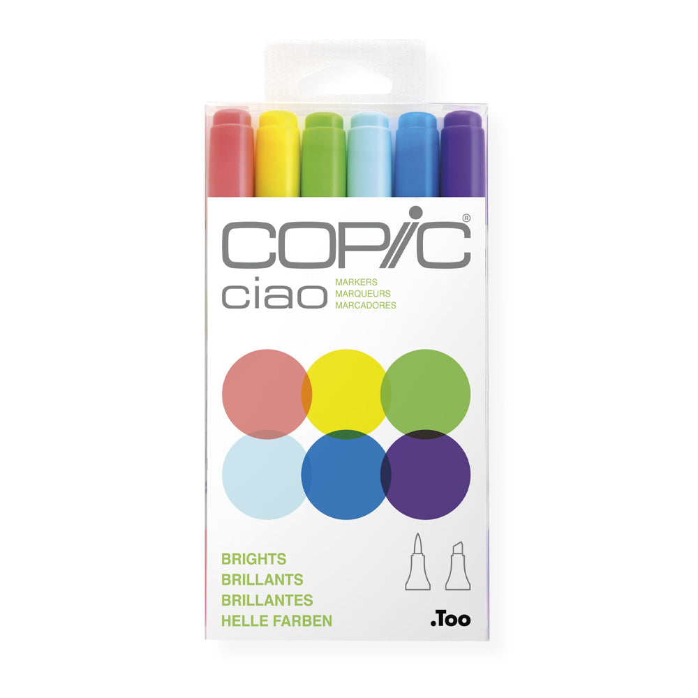 Copic Ciao Theme markerių rinkinys Brights, 6 vnt.