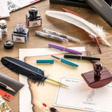 Jacques Herbin žąsies plunksna, balta