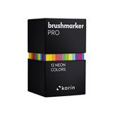 Karin Brushmarker PRO markerių rinkinys | 12 neoninių spalvų