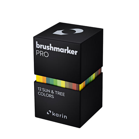 Karin Brushmarker PRO Markers Set | 12 Sun&Tree Colours