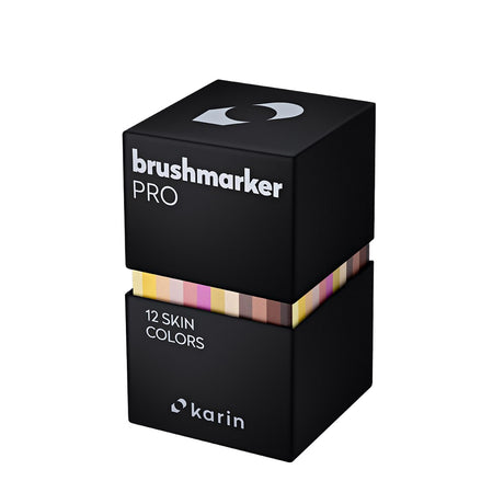 Karin Brushmarker PRO markerių rinkinys | 12 odos spalvų
