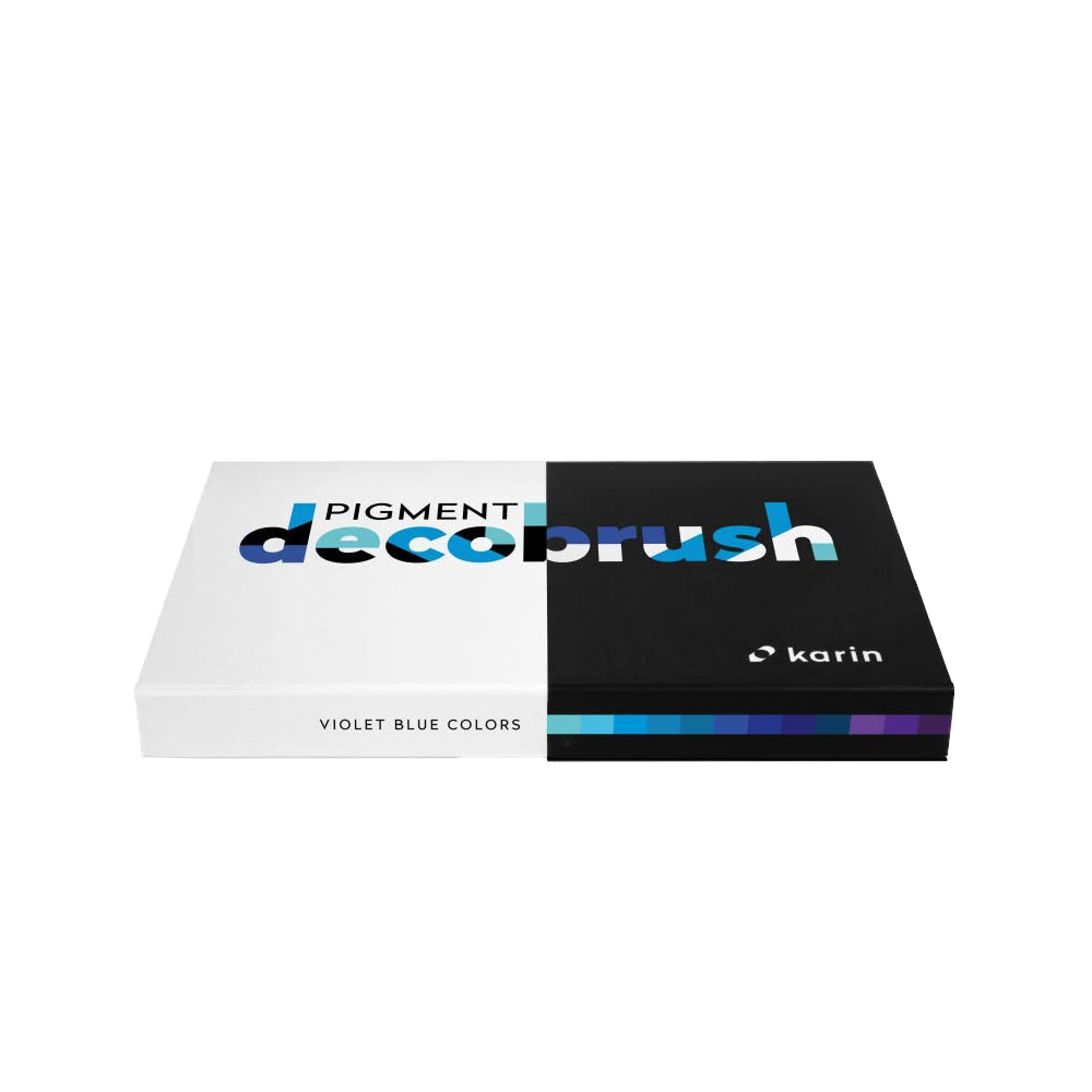 Karin Pigment Decobrush violetinių-mėlynų spalvų rinkinys | 12 spalvų
