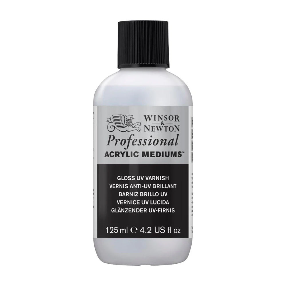 Winsor & Newton Professional blizgus UV lakas akrilinei tapybai, 125 ml