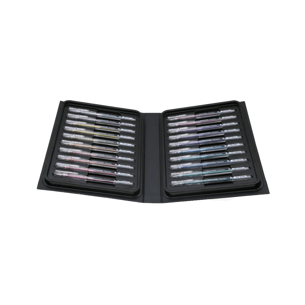 Karin DECOGEL 1.0 Metallic gelinių tušinukų rinkinys | 20 spalvų