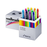 Karin Realbrush PRO Neon markerių rinkinys | 12 spalvų