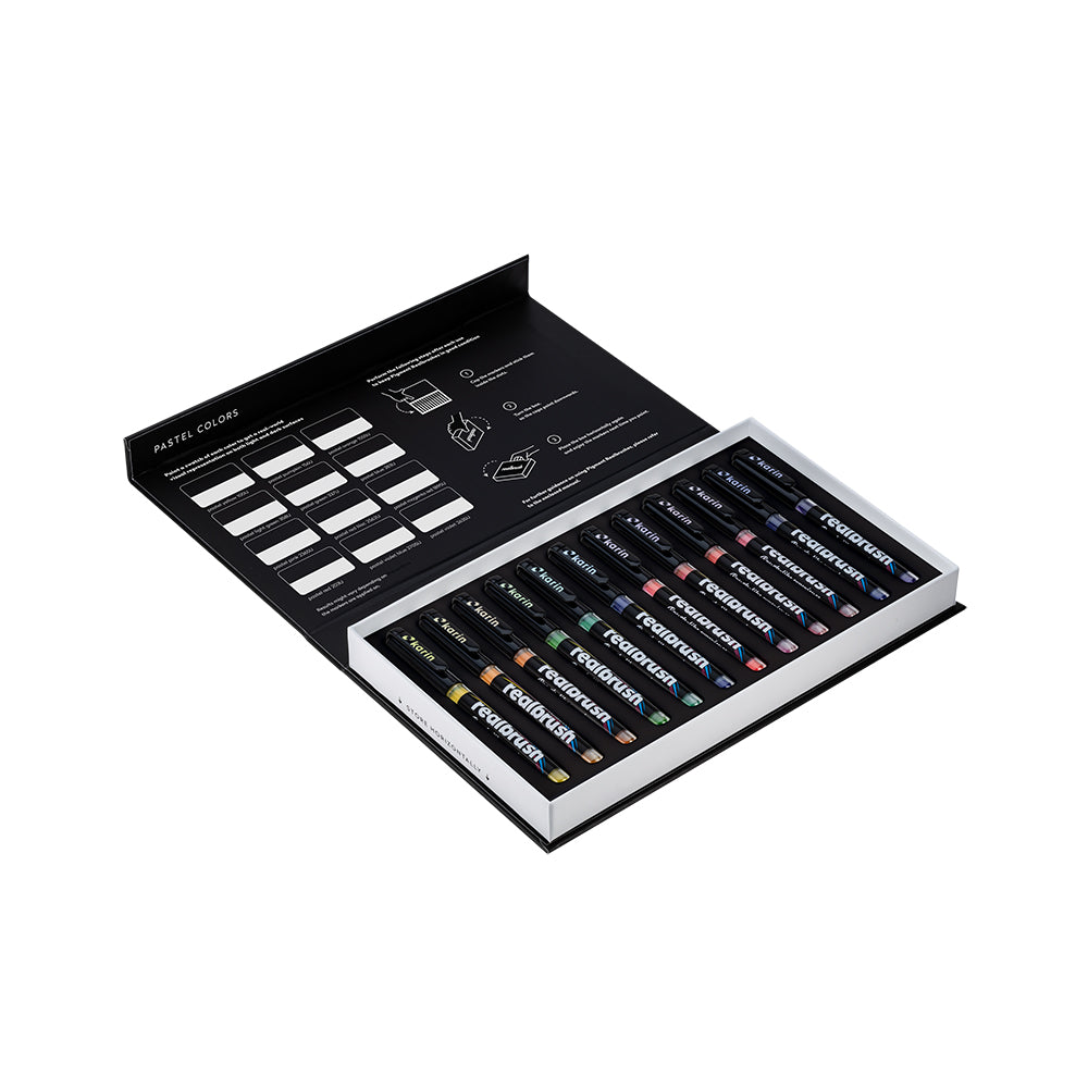 Karin Realbrush PIGMENT pastelinių spalvų rinkinys | 12 spalvų