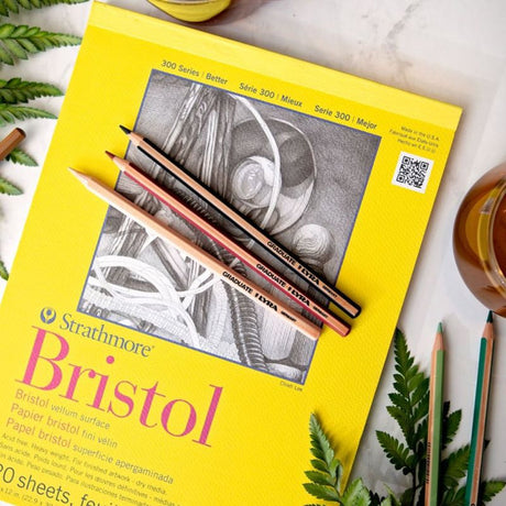 Strathmore Bristol Vellum 300 Series popieriaus bloknotas, 270 gsm, 20 lapų