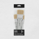 Liquitex Basics natūralaus plauko teptukų rinkinys, 3 vnt.