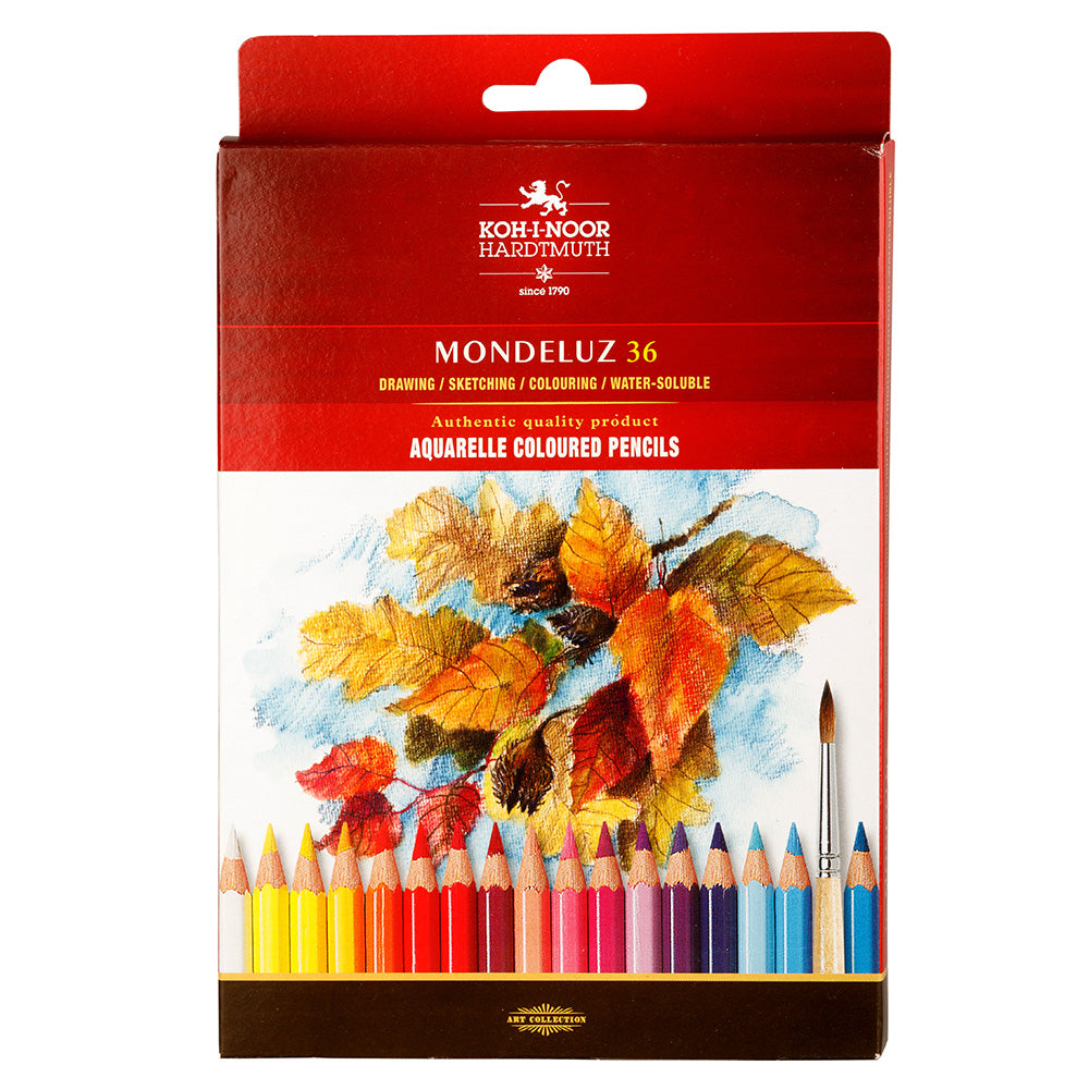 Koh-I-Noor Mondeluz Aquarelle Coloured Pencils Set, 36 pcs.