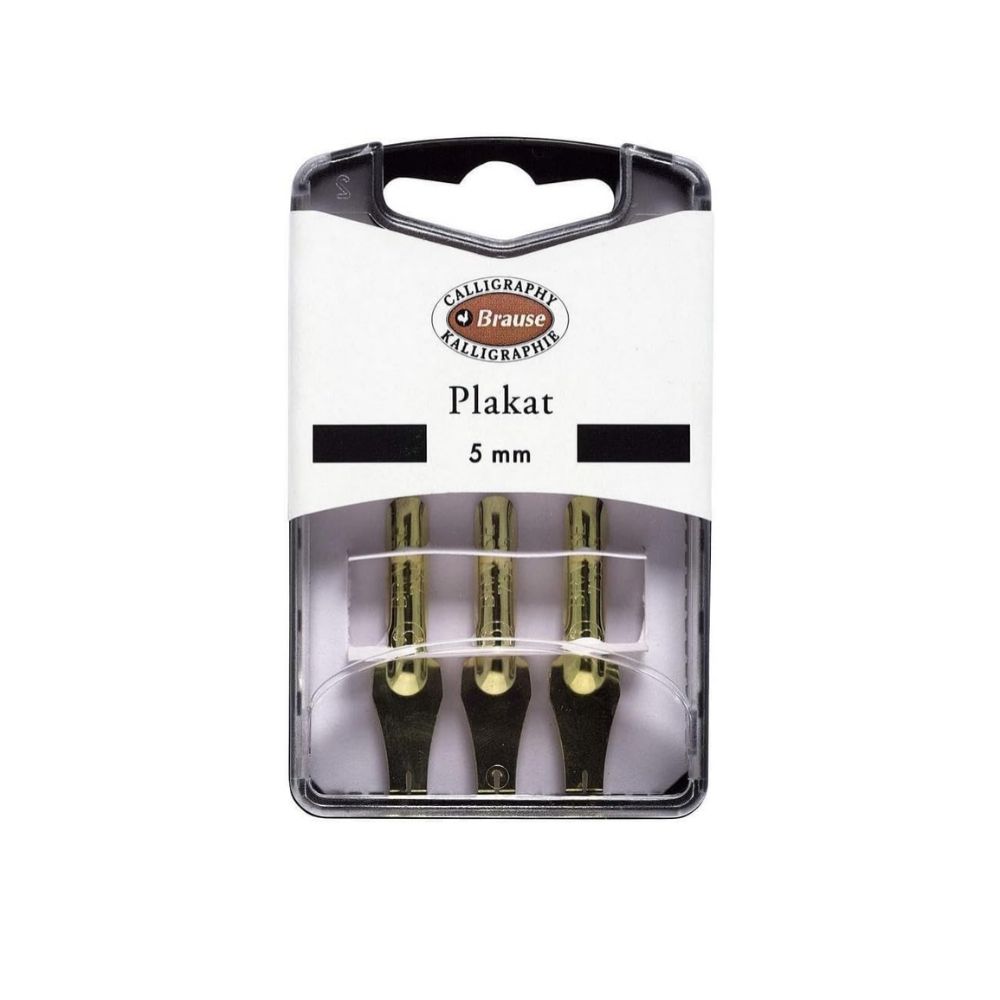 Brause Writing Nibs for Nib Holders, Plakat, 3 pcs