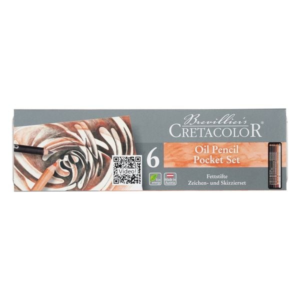 Cretacolor Oil pieštukų rinkinys, 6 vnt.
