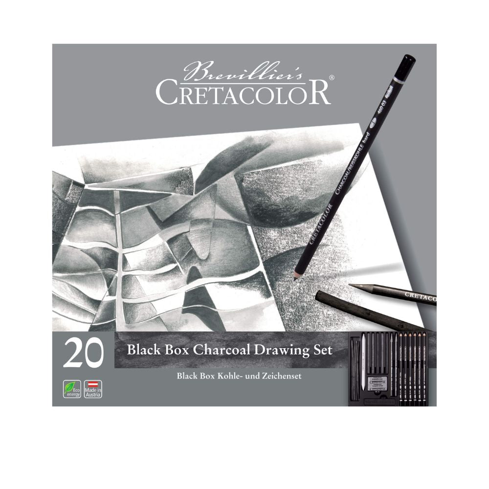 Cretacolor Black Box piešimo rinkinys, 20 vnt.