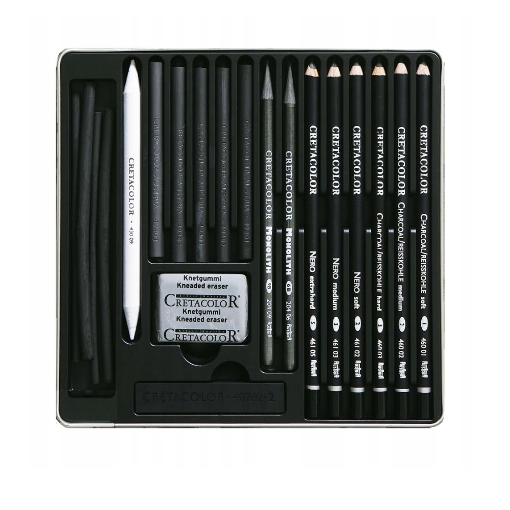 Cretacolor Black Box piešimo rinkinys, 20 vnt.