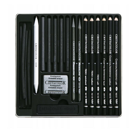 Cretacolor Black Box piešimo rinkinys, 20 vnt.