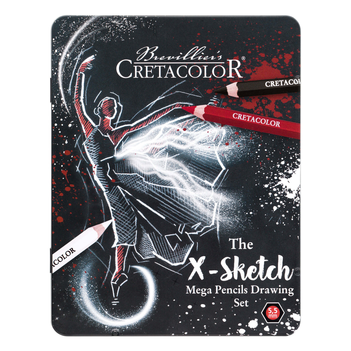 Cretacolor The X-Sketch MEGA pieštukų rinkinys, 12 vnt.