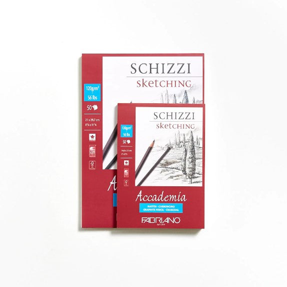 Fabriano Accademia Sketching piešimo bloknotas, 50 lapų, 120 gsm