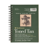 Strathmore Toned Tan 400 Series spiralinis popieriaus bloknotas, 118 gsm