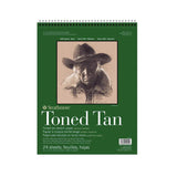 Strathmore Toned Tan 400 Series spiralinis popieriaus bloknotas, 118 gsm