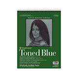 Strathmore Toned Blue 400 Series spiralinis popieriaus bloknotas, 118 gsm