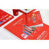 Caran d'Ache Mixed Media popierius atvirukams, 12 psl.