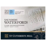 Saunders Waterford Watercolour Paper Block, 20 Sheets, 300 gsm