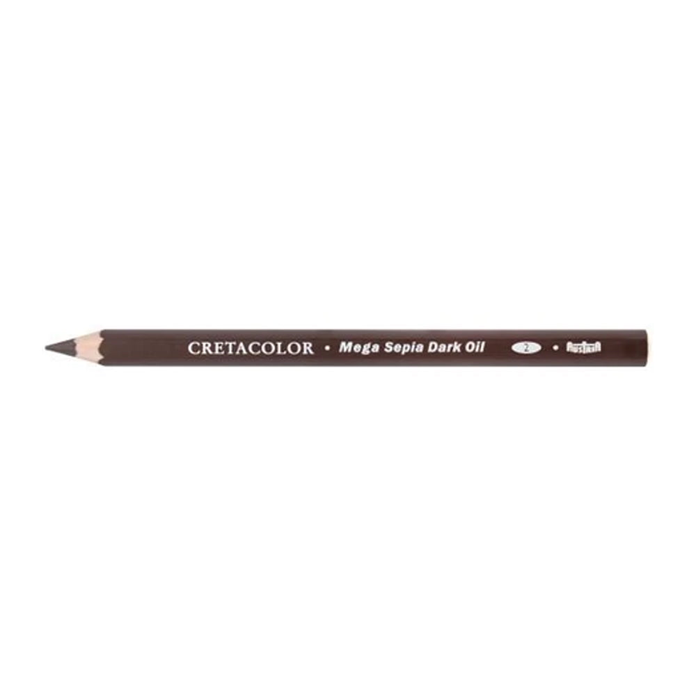 Cretacolor Mega Artist aliejinis pieštukas, tamsi sepija