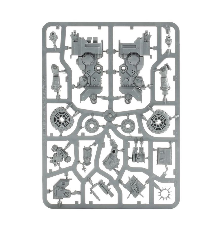 Warhammer 40,000 Space Marines: Chaplain on Bike miniatiūros surinkimo rinkinys