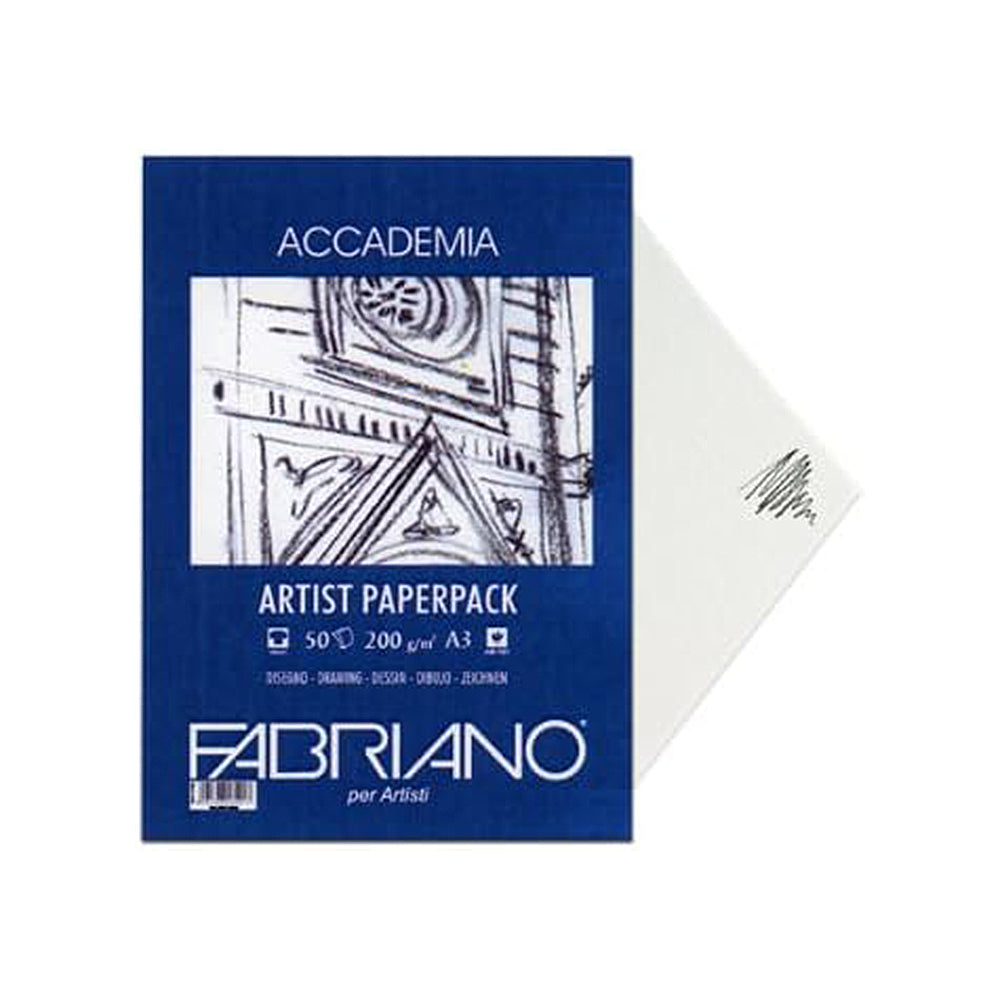 Fabriano Accademia Artist Paperpack piešimo bloknotas, 50 lapų, A3 formato