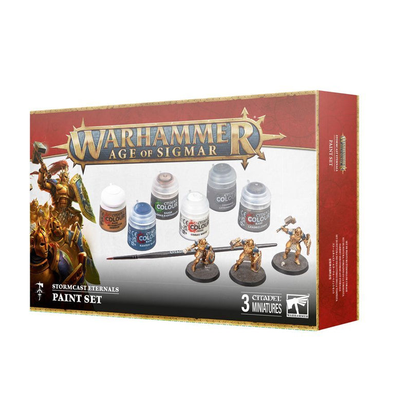 Warhammer Age of Sigmar Stormcast Eternals miniatiūrų ir dažų rinkinys