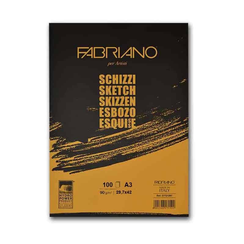 Fabriano Schizzi Sketch Pad, 100 sheets, A3 format