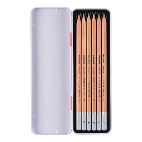 Sketching Kit, 6x graphite pencils + 1 sketchbook