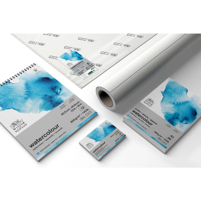 Winsor & Newton akvarelinio popieriaus bloknotas, 12 lapų, 300 gsm