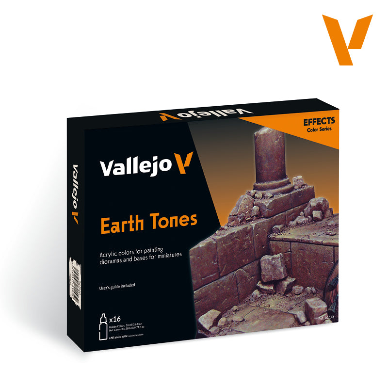 Vallejo Earthtone Colors dažų rinkinys, 16x17 ml