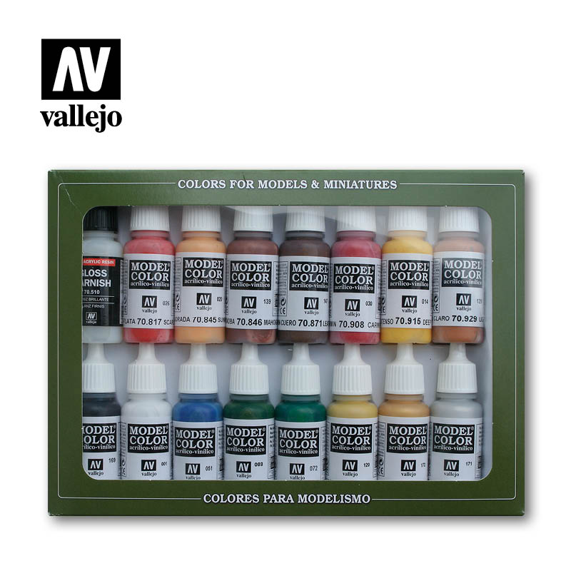 Vallejo Model Color American Revolution akrilinių dažų rinkinys, 16x17 ml