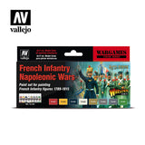 Vallejo French Infantry Napoleonic Wars Acrylic Paint Set, 8x17 ml