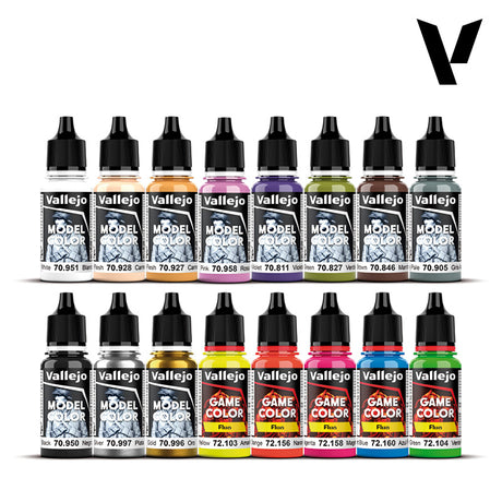 Vallejo Model Color Wargame Special akrilinių dažų rinkinys, 16x18 ml