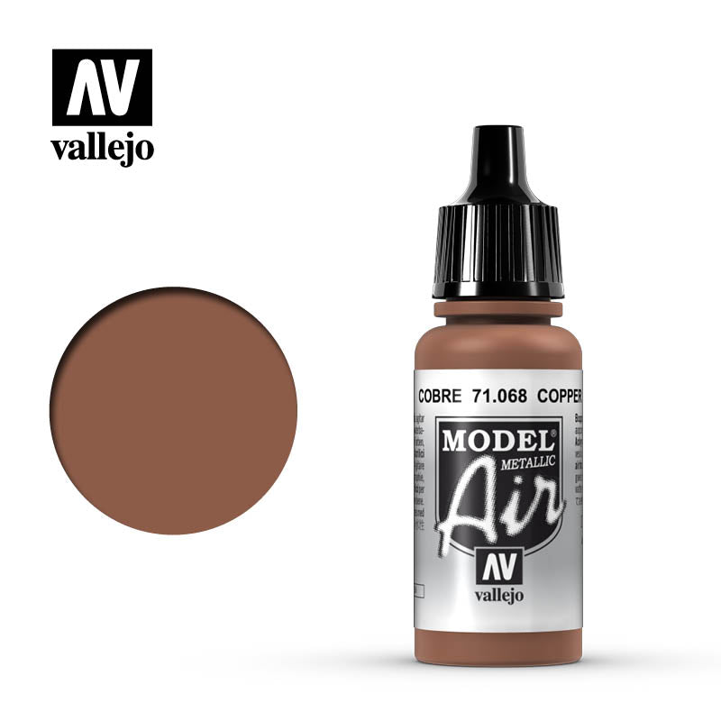 Vallejo Model Air Metallic dažai, 17 ml