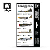 Vallejo US Army Air Corps European Theater Operations (ETO) WWII Model Air akrilinių dažų rinkinys, 8x17 ml