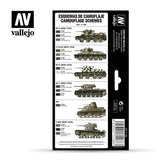 Vallejo Soviet WWII Camo Colors Model Air akrilinių dažų rinkinys, 8x17 ml