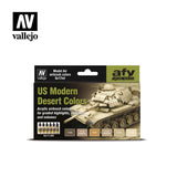 Vallejo US Modern Desert akrilinių dažų rinkinys, 6x17 ml