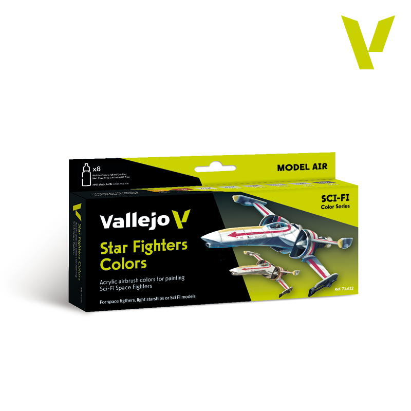 Vallejo Model Air Star Fighters Colors dažų rinkinys, 8x18 ml
