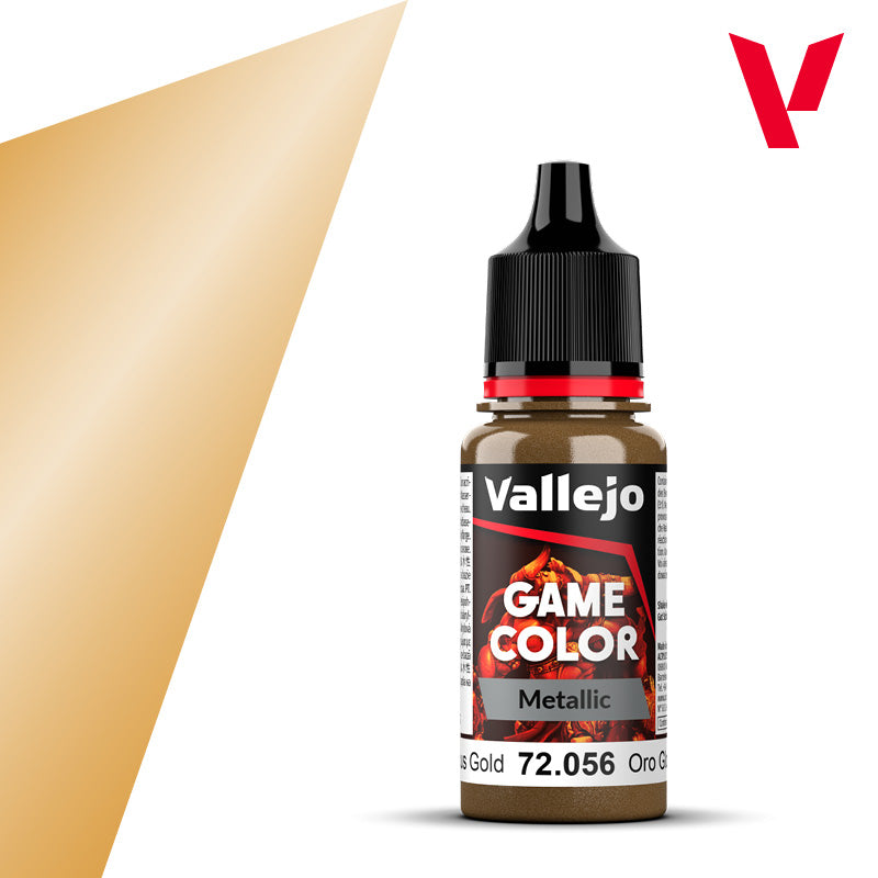 Vallejo Game Color Metallic Paint, 18 ml