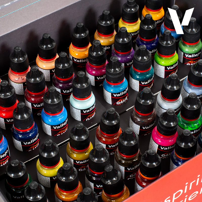 Vallejo Inspiration Color dažų rinkinys, 48x18 ml + 3x teptukai