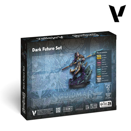 Vallejo Color Dark Future dažų rinkinys, 12x18 ml + 1x miniatiūra
