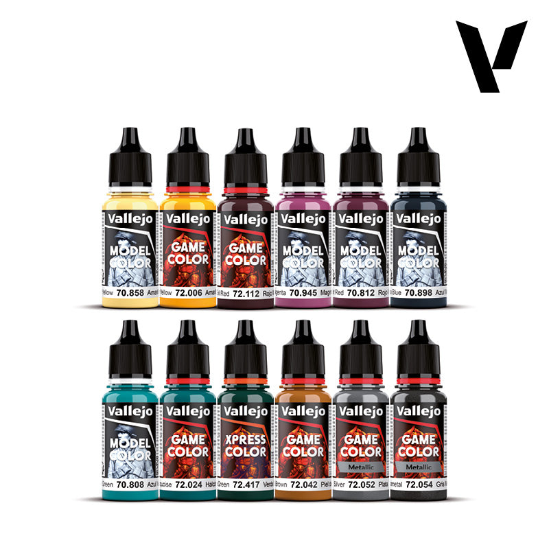 Vallejo Color Dark Future dažų rinkinys, 12x18 ml + 1x miniatiūra