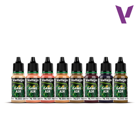 Vallejo Game Air Face Painting akrilinių dažų rinkinys, 8x18 ml